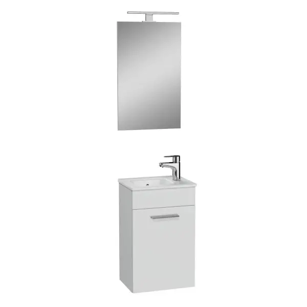 VitrA Vitra Mia 75022 Banyo Dolabı Takımı Seti Kapaklı 40 Cm Parlak Beyaz - 1