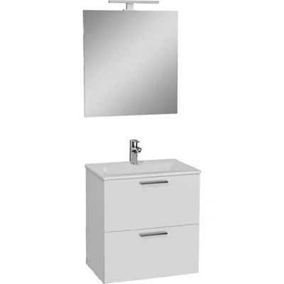 VitrA Mia 75024 Banyo Dolabı 60 Cm 2 Çekmeceli̇ Parlak Beyaz - 1