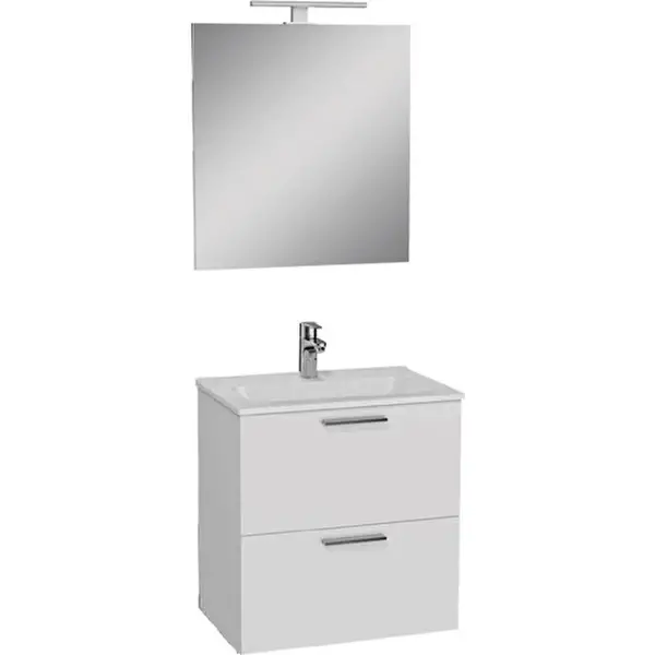 VitrA Mia 75024 Banyo Dolabı 60 Cm 2 Çekmeceli̇ Parlak Beyaz - 1