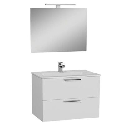 VitrA Mia 75024 Banyo Dolabı 80 Cm 2 Çekmeceli̇ Parlak Beyaz - 1